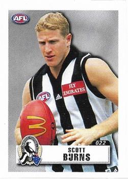 2001 ESP AFL Team & Player Stickers #22 Scott Burns Front